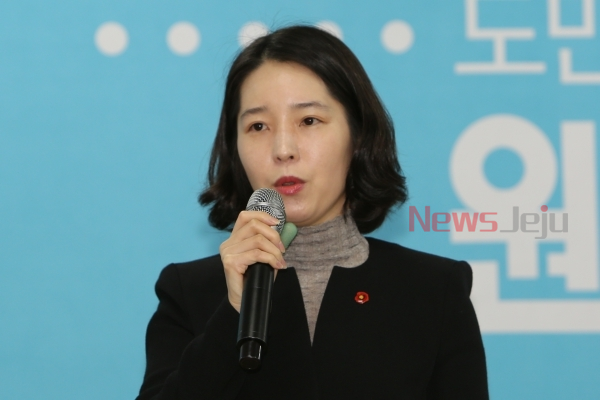 원희룡 제주도지사 후보(무소속) 캠프 측 강전애 대변인.