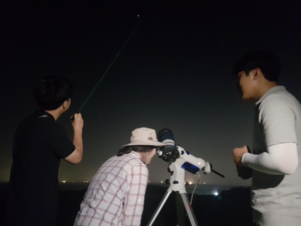 ▲ 지난 16일 마라도에서 두번째 별빛체험 프로그램을 운영했다. ©Newsjeju