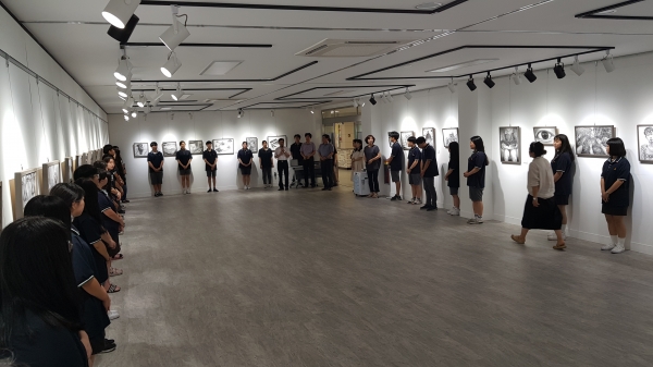 ▲ 애월고등학교 미술과는 지난 27일 '제1회 학생미술작품전'을 개최했다. ©Newsjeju