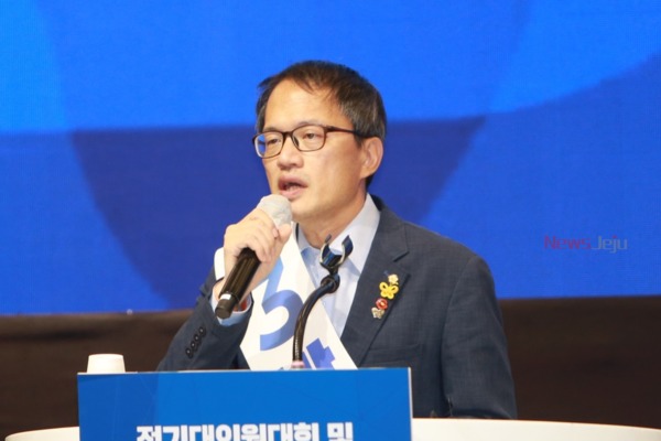 ▲ 더불어민주당 당 대표 후보자로 나선 박주민 국회의원. ©Newsjeju
