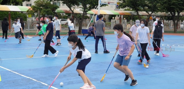 ▲ 동광초등학교, 학생 비만예방을 위한 뉴스포츠 수업 운영. ©Newsjeju