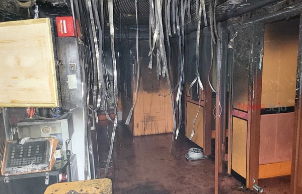 ▲ 제주시내 지하노래방에서 화재가 발생해 2명이 숨졌다 / 사진제공 - 제주소방안전본부 ©Newsjeju
