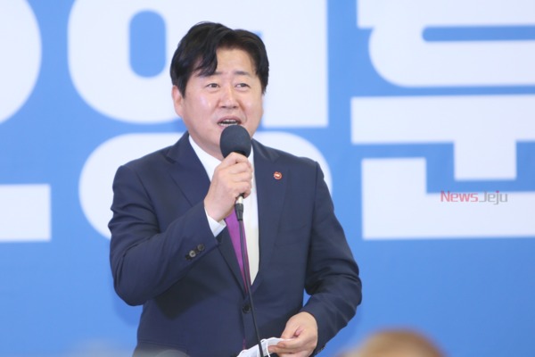 ▲ 오영훈 제주도지사 후보(더불어민주당). ©Newsjeju