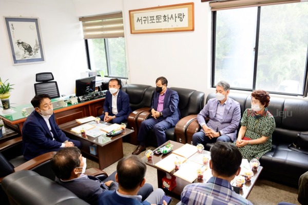 ▲ 이종우 서귀포시장 취임에 따른 주요 단체 방문. ©Newsjeju